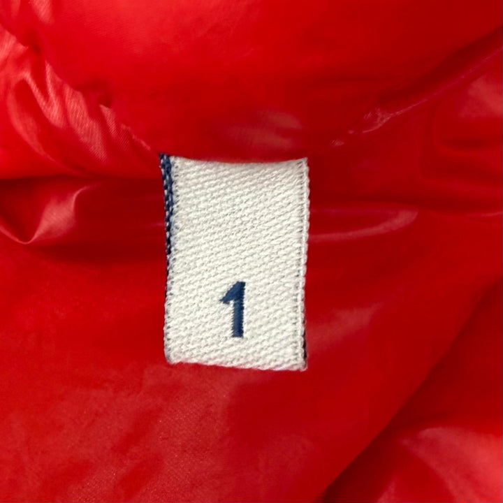 Excellent MONCLER Down jacket ACORUS GIUBBOTTO Logo Patch Light Red