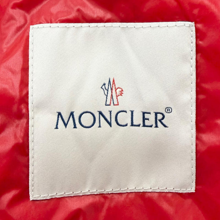 Excellent MONCLER Down jacket ACORUS GIUBBOTTO Logo Patch Light Red