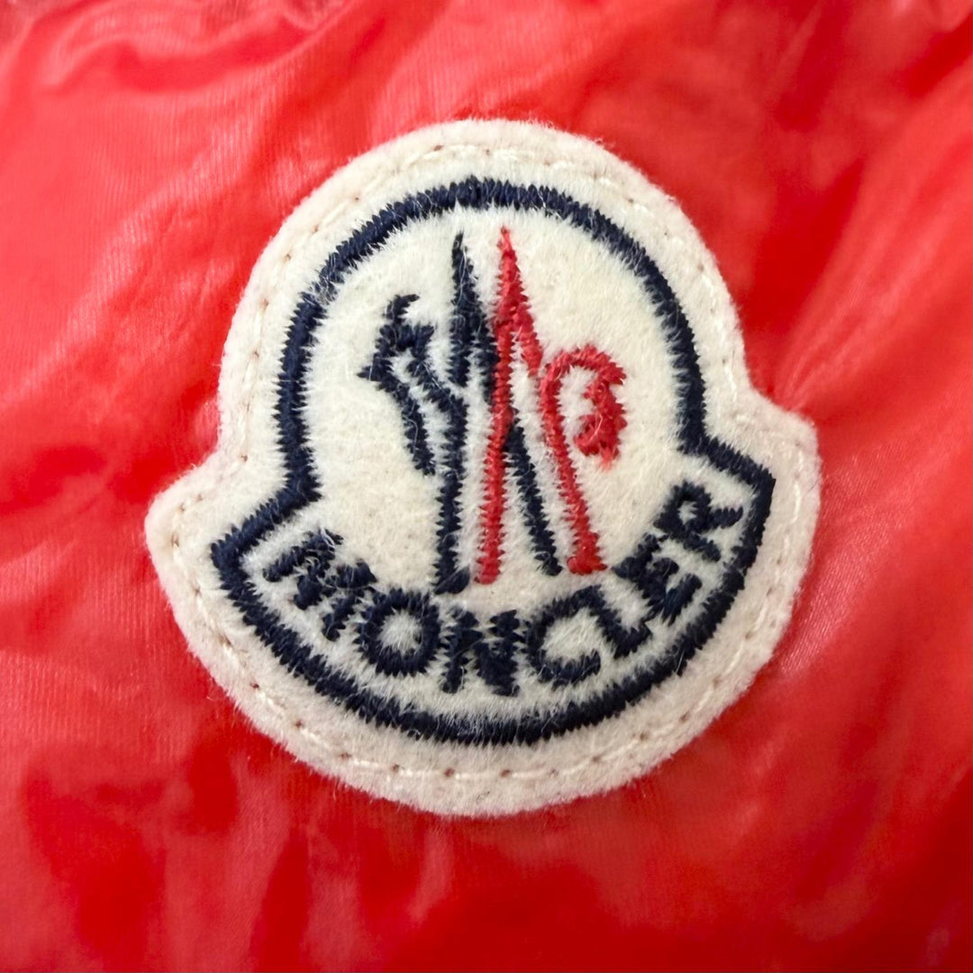 Excellent MONCLER Down jacket ACORUS GIUBBOTTO Logo Patch Light Red