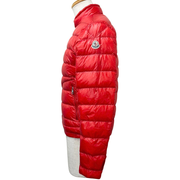 Excellent MONCLER Down jacket ACORUS GIUBBOTTO Logo Patch Light Red