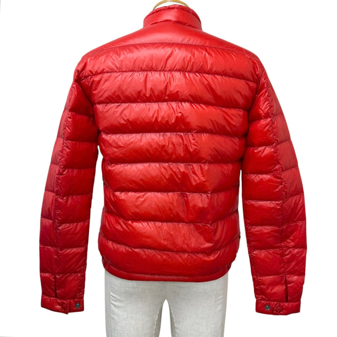 Excellent MONCLER Down jacket ACORUS GIUBBOTTO Logo Patch Light Red