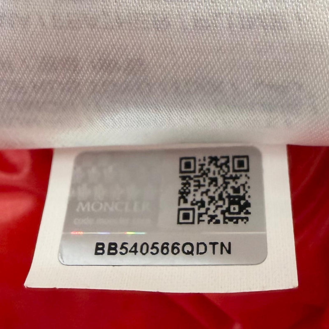 Excellent MONCLER Down jacket ACORUS GIUBBOTTO Logo Patch Light Red