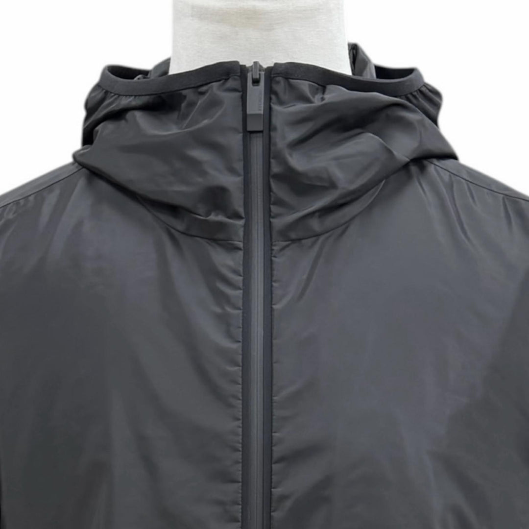 Great MONCLER hoodie GRANIER black Nylon mens 4 K10911A00105