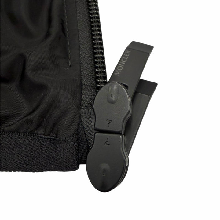 Great MONCLER hoodie GRANIER black Nylon mens 4 K10911A00105