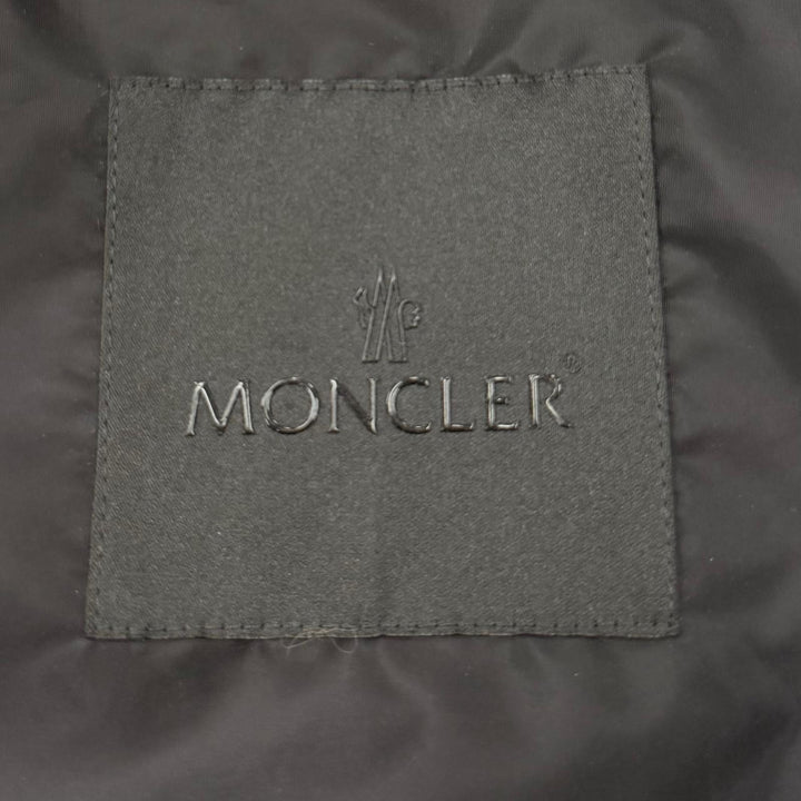 Great MONCLER hoodie GRANIER black Nylon mens 4 K10911A00105