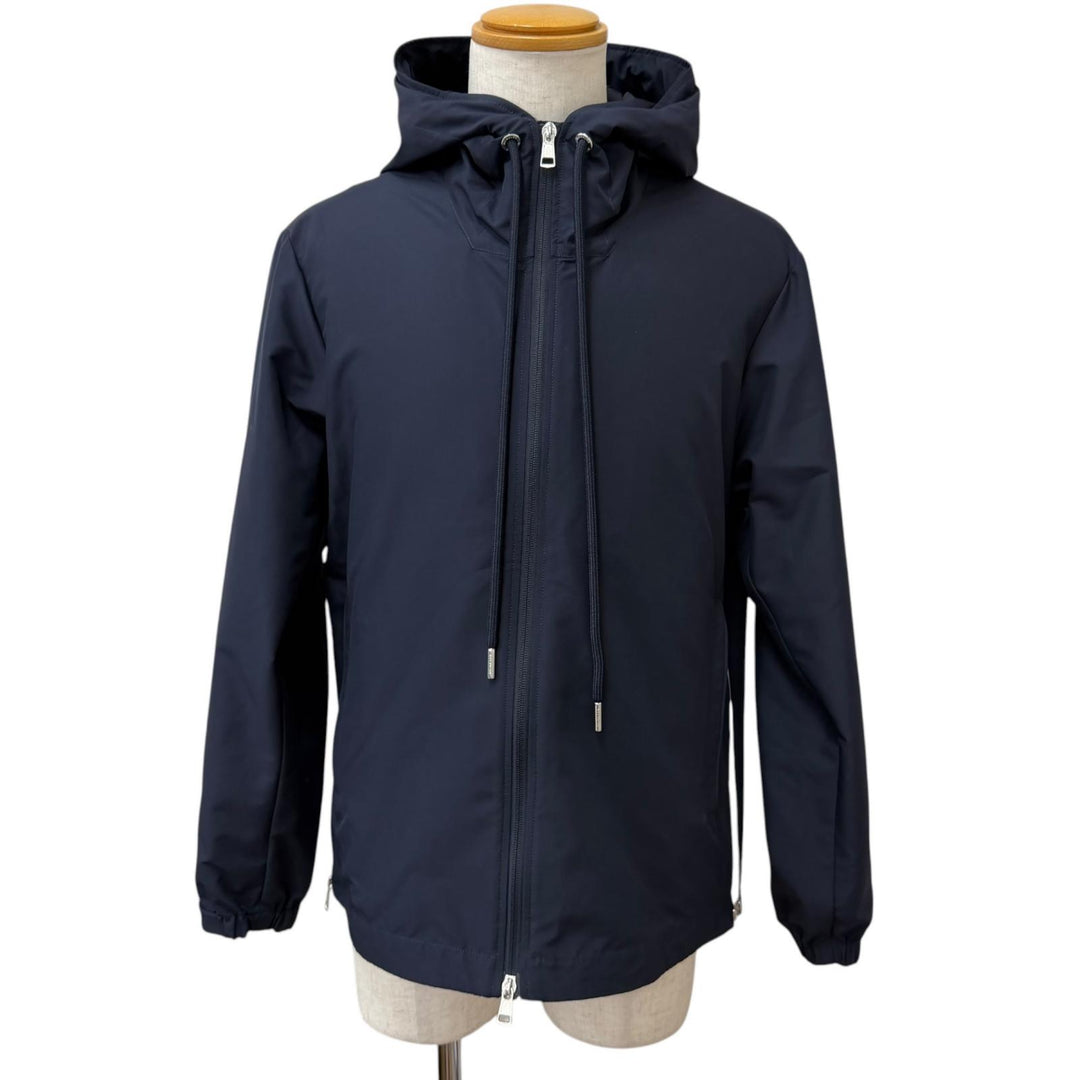 Great MONCLER Blouson ATRIA GIUBBOTTO Logo patch mountain hoodie Navy