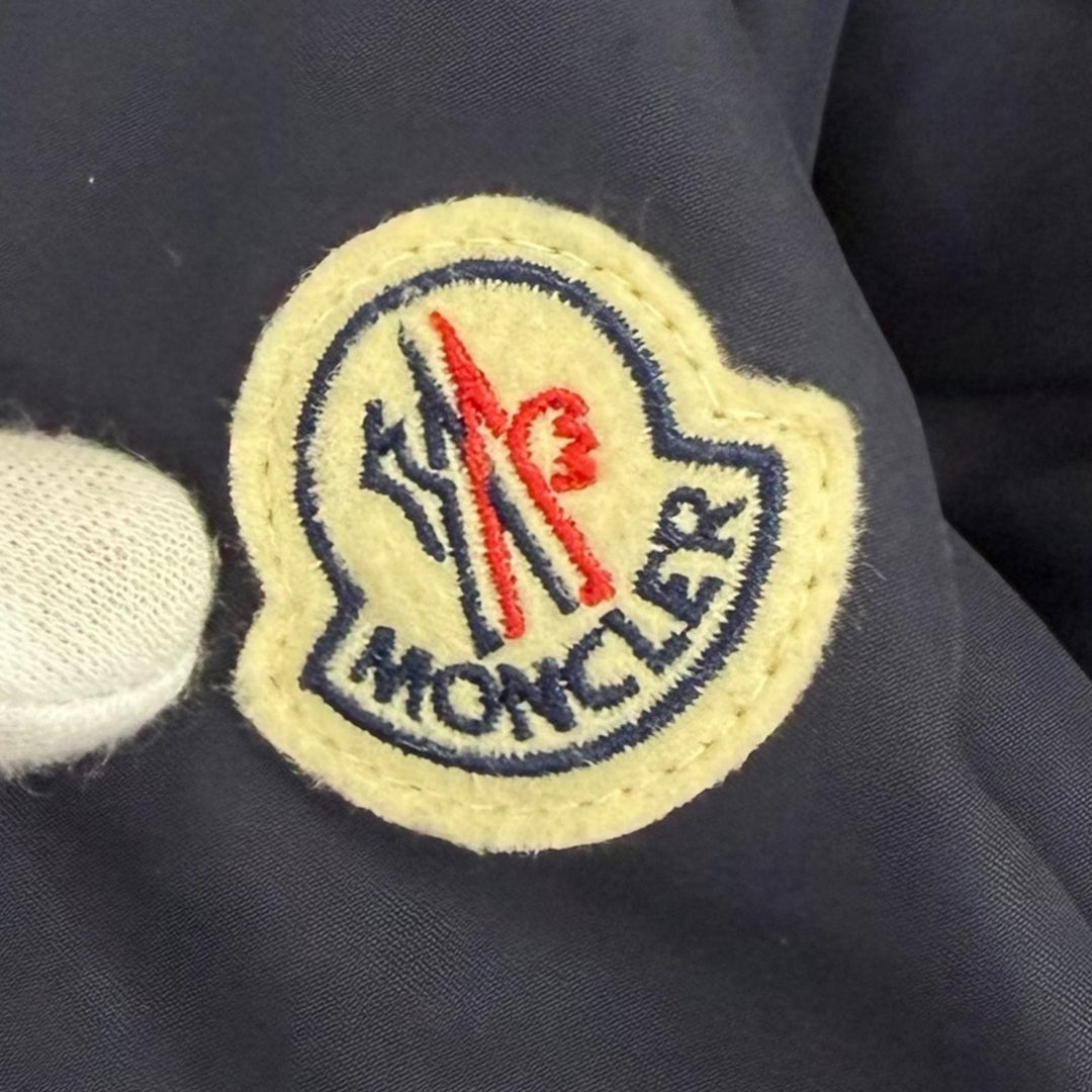 Great MONCLER Blouson ATRIA GIUBBOTTO Logo patch mountain hoodie Navy