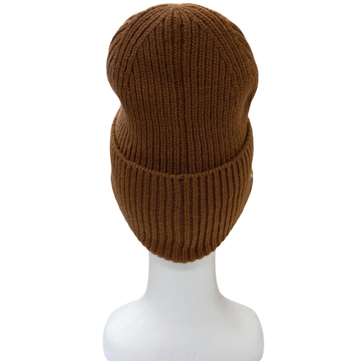 Excellent LOUIS VUITTON Knit cap Beanie LV Headline Monogram Flower Embroidery