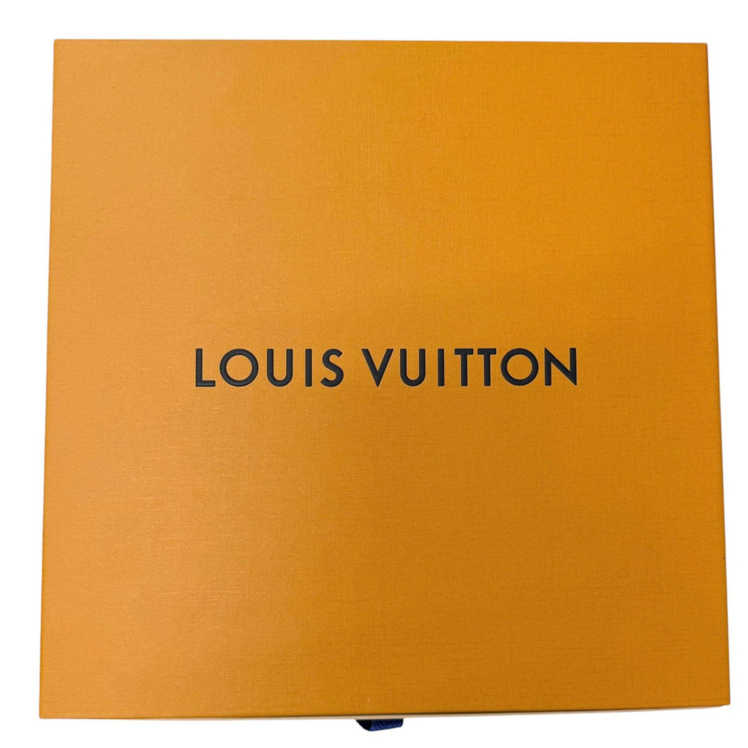 Excellent LOUIS VUITTON Knit cap Beanie LV Headline Monogram Flower Embroidery