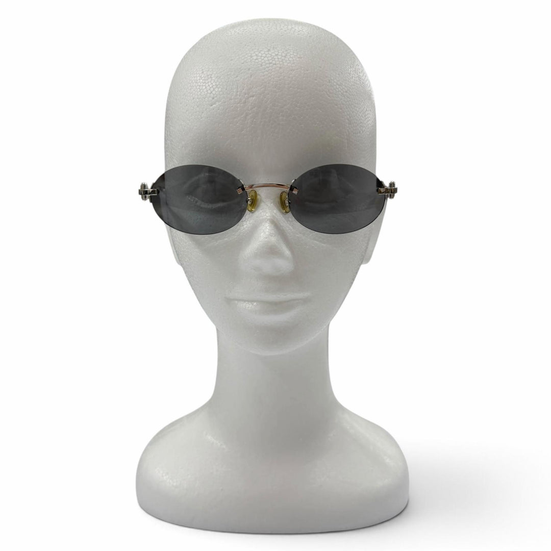 Great Cartier sunglasses Rimless Eyewear Silver mens