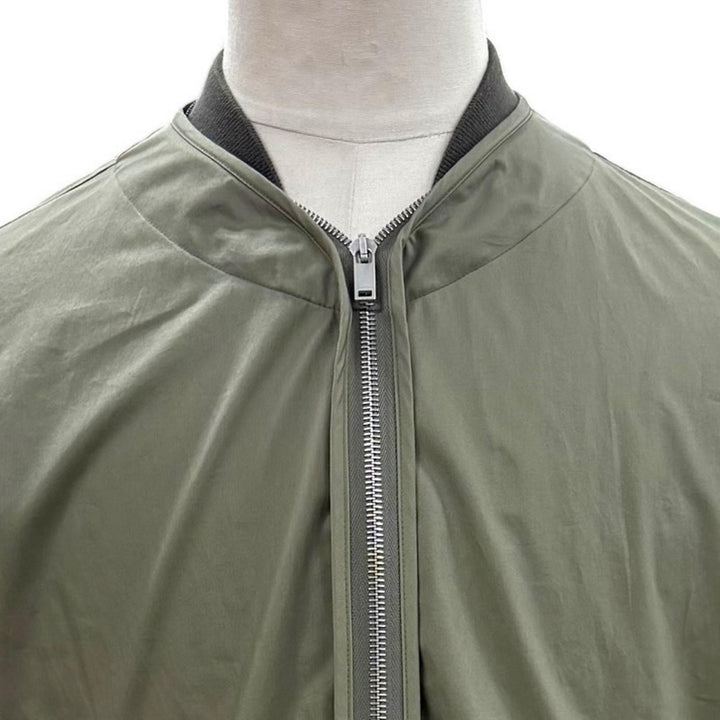 Great JIL SANDER Bomber jacket khaki cotton mens 50 JSUO420139