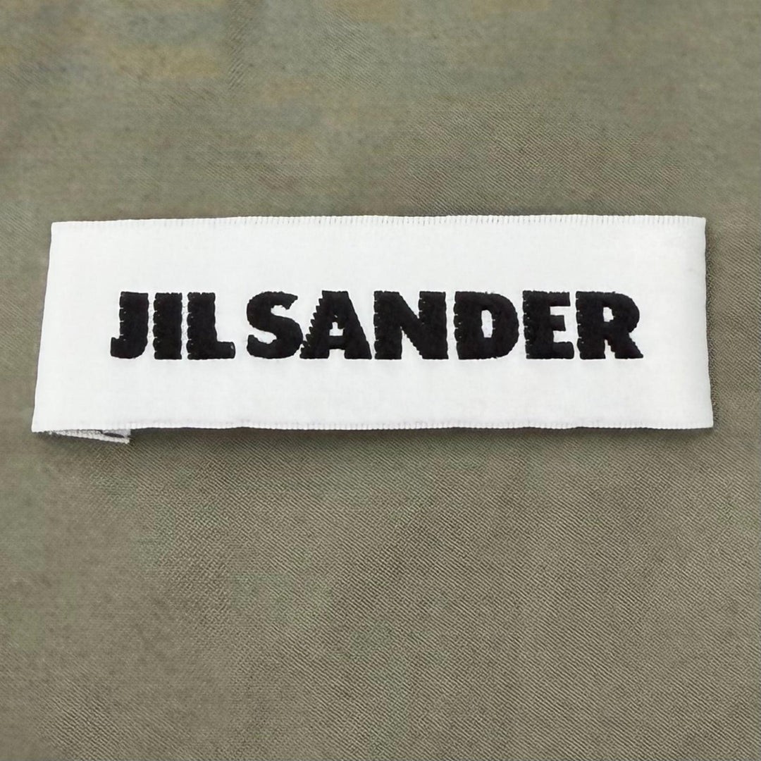 Great JIL SANDER Bomber jacket khaki cotton mens 50 JSUO420139