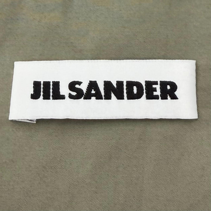 Great JIL SANDER Bomber jacket khaki cotton mens 50 JSUO420139
