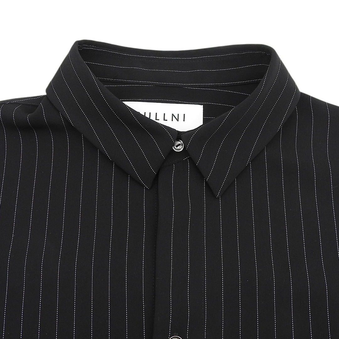 Excellent CULLNI Long sleeve shirt Logo buttons, stripe pattern 24-AW-002