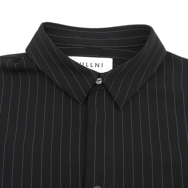 Excellent CULLNI Long sleeve shirt Logo buttons, stripe pattern 24-AW-002