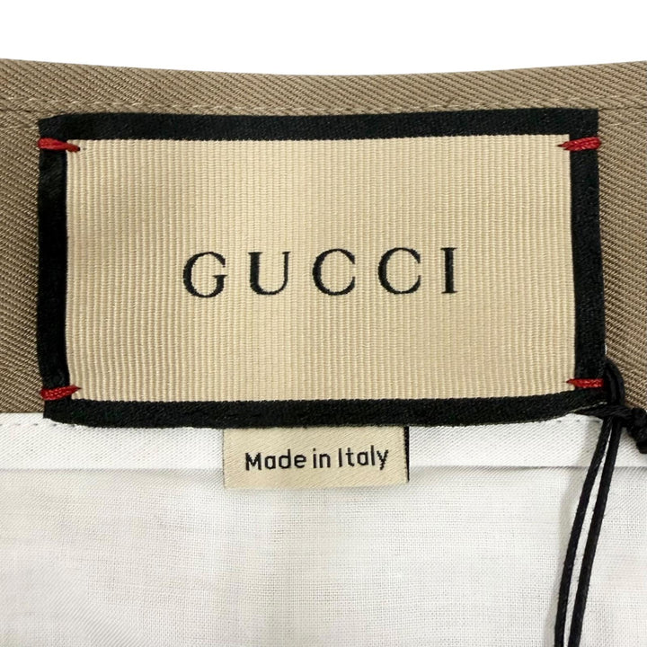 Pristine GUCCI Pants sideline chinos beige cotton mens 46 863418