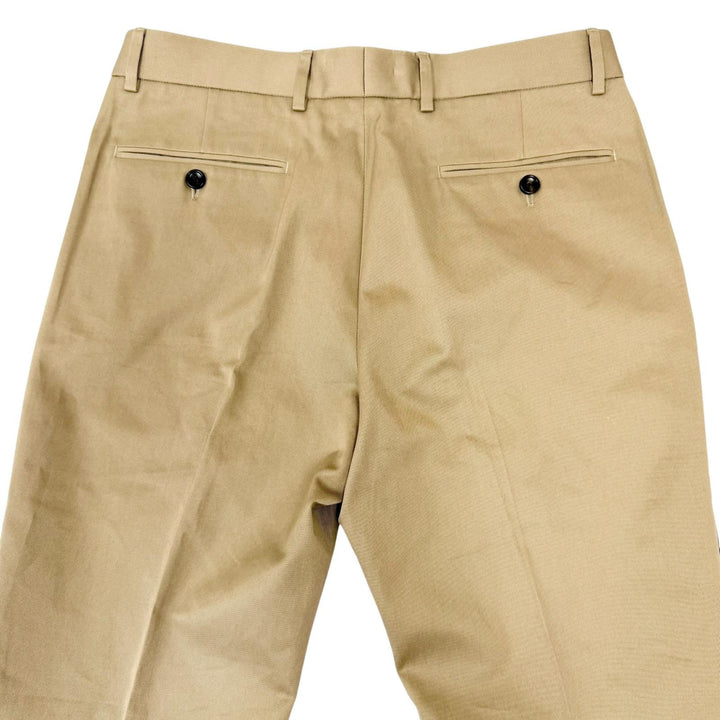 Pristine GUCCI Pants sideline chinos beige cotton mens 46 863418