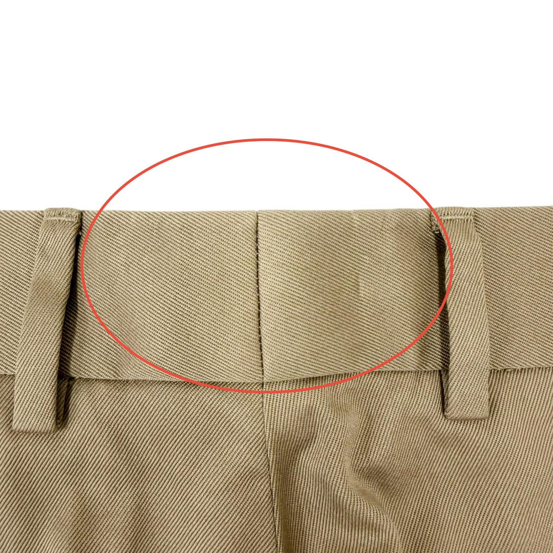 Pristine GUCCI Pants sideline chinos beige cotton mens 46 863418