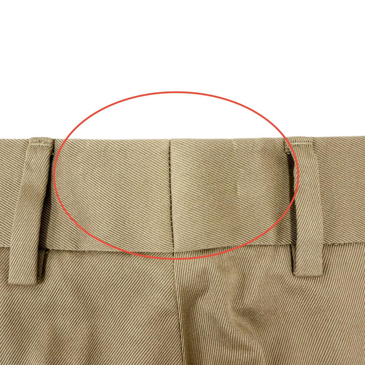 Pristine GUCCI Pants sideline chinos beige cotton mens 46 863418