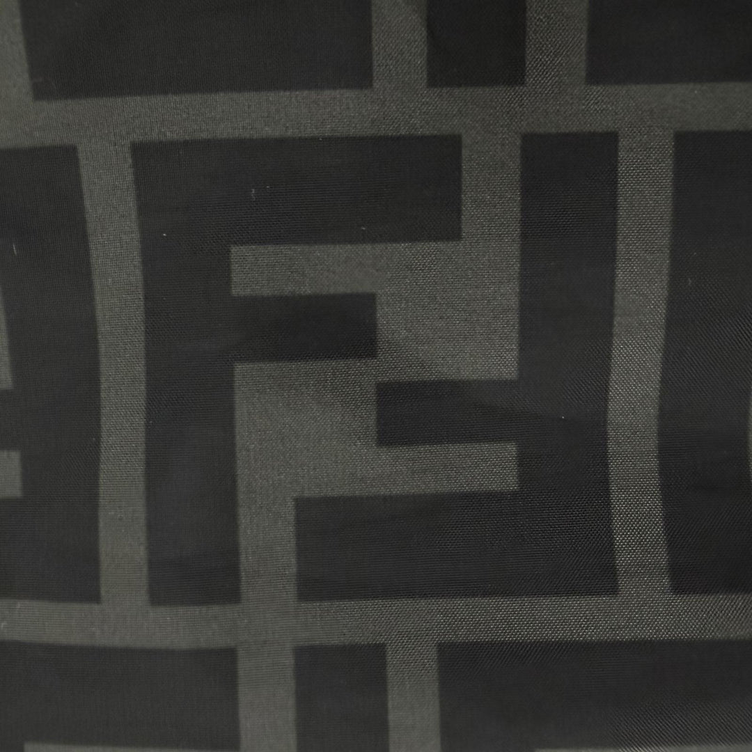 Excellent FENDI Shorts FF logo swim shorts gray polyester mens 50 FXB077
