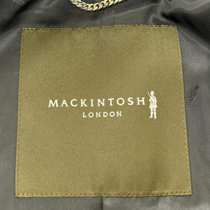Pristine MACKINTOSH LONDON coat ROSLEY Light Melton Navy hair mens