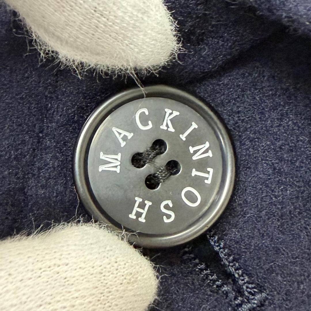 Pristine MACKINTOSH LONDON coat ROSLEY Light Melton Navy hair mens