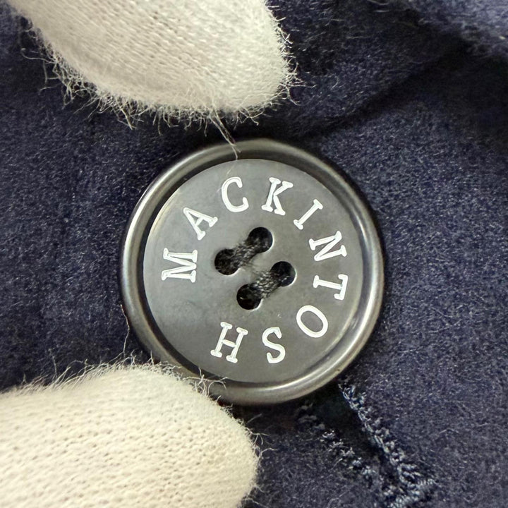 Pristine MACKINTOSH LONDON coat ROSLEY Light Melton Navy hair mens