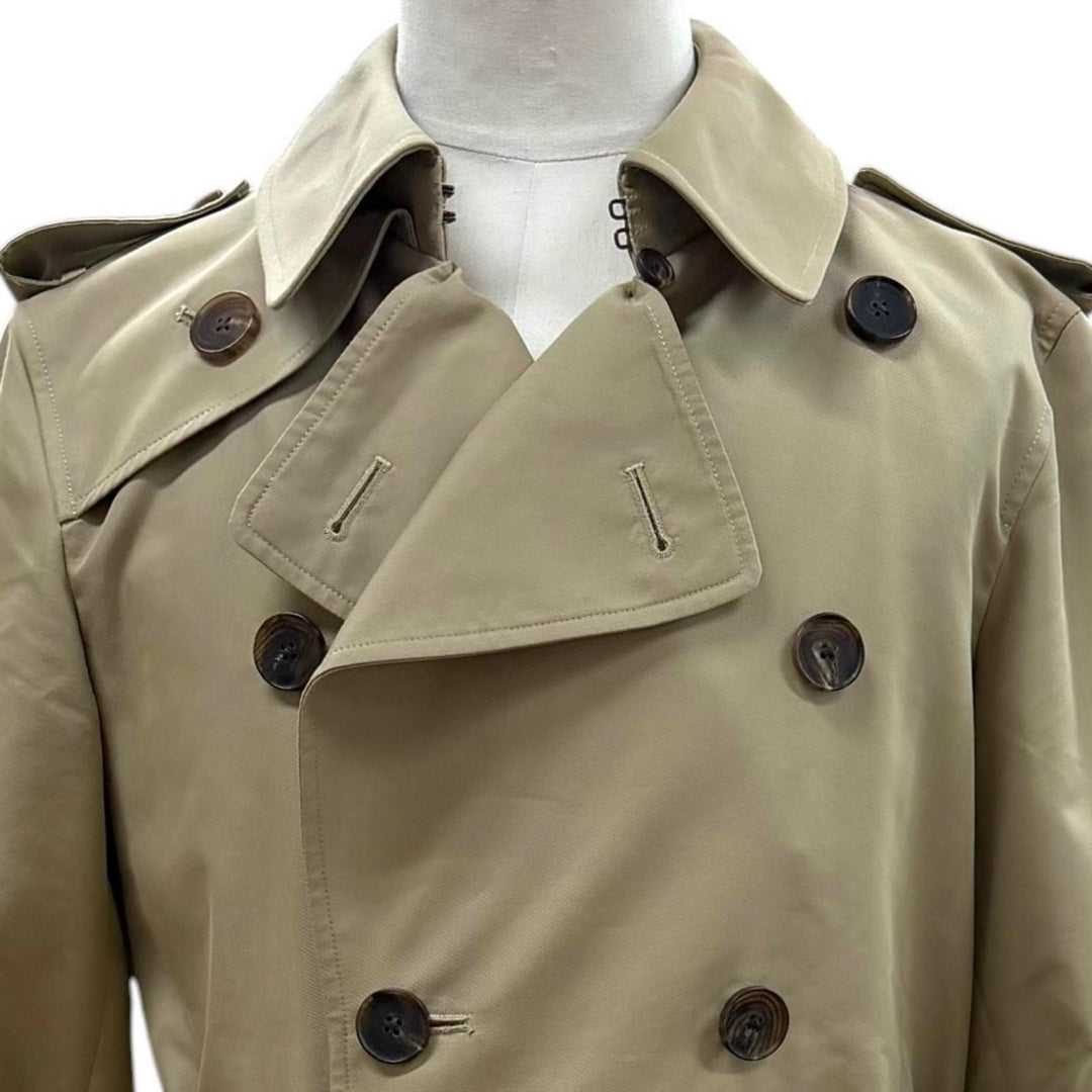 Excellent Aquascutum trench coat beige cotton mens 36 2227451201-82