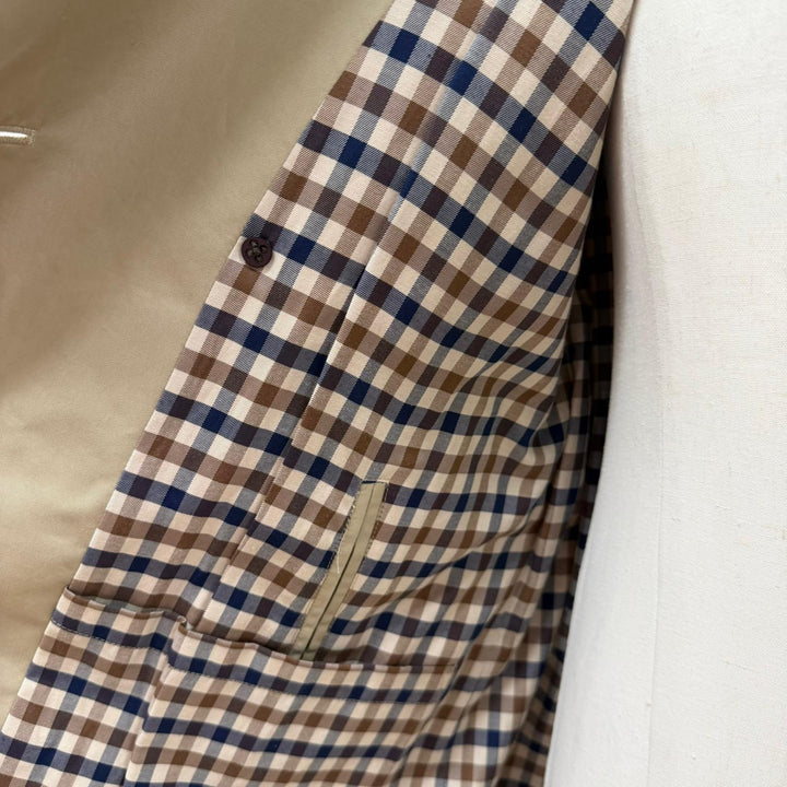 Excellent Aquascutum trench coat beige cotton mens 36 2227451201-82