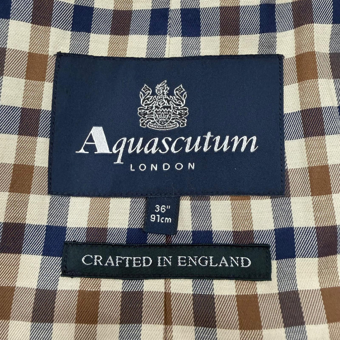 Excellent Aquascutum trench coat beige cotton mens 36 2227451201-82