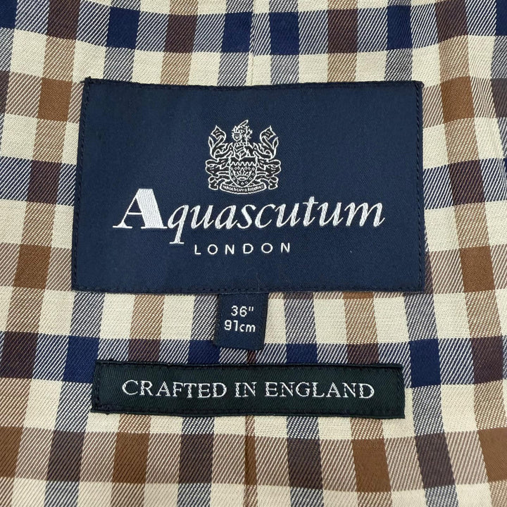 Excellent Aquascutum trench coat beige cotton mens 36 2227451201-82
