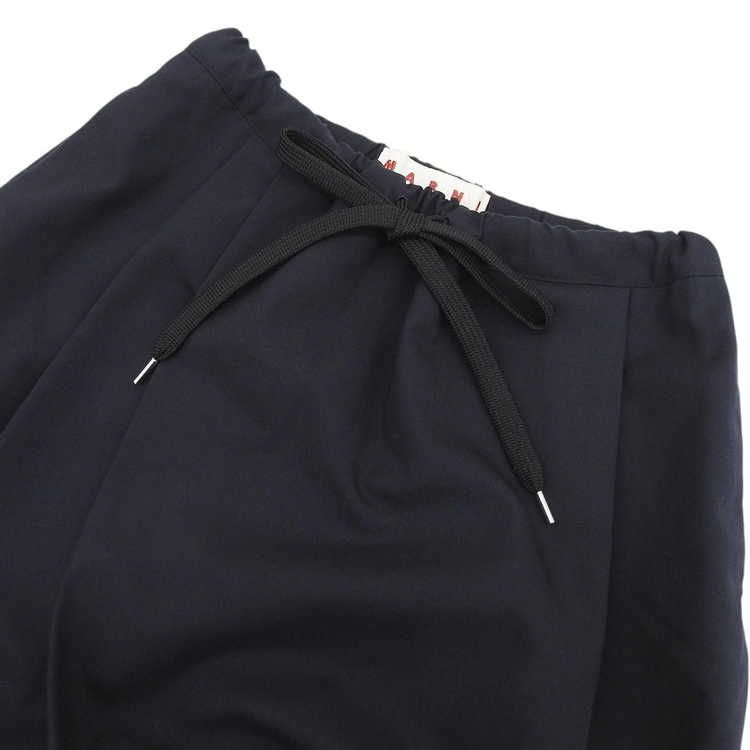 Excellent MARNI Pants Wrap design karate Navy wool Women 38 PAMA0074A0TW839