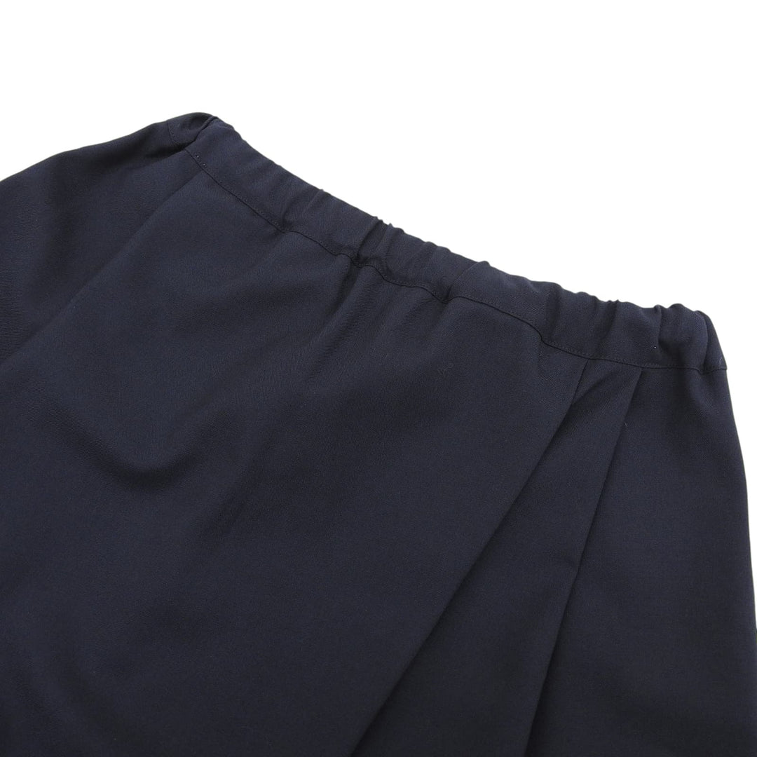 Excellent MARNI Pants Wrap design karate Navy wool Women 38 PAMA0074A0TW839