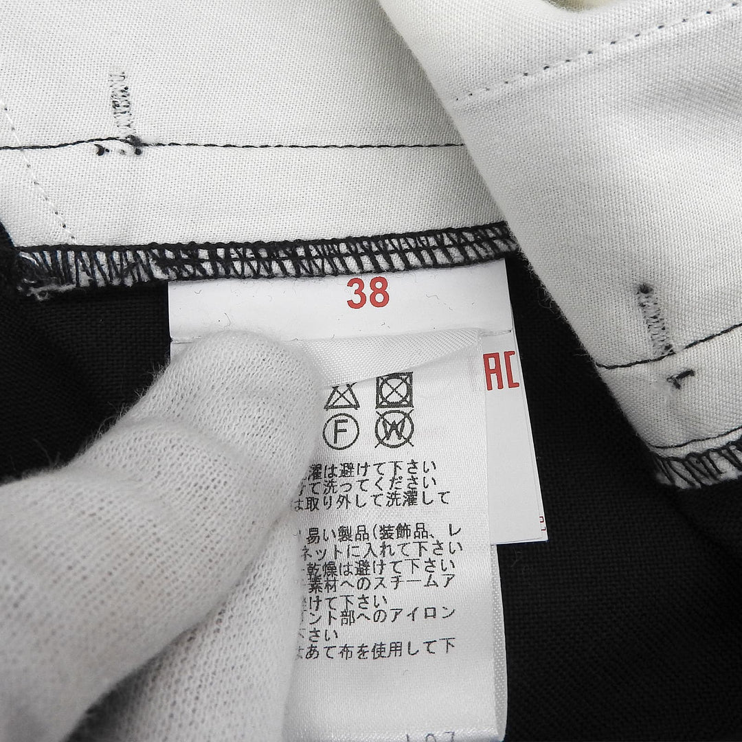 Excellent MARNI Pants Wrap design karate Navy wool Women 38 PAMA0074A0TW839