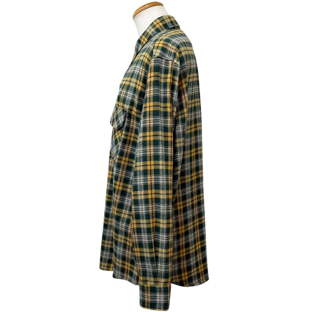 Pristine CELINE Long sleeve shirt Check Pattern Loose Lumberjack