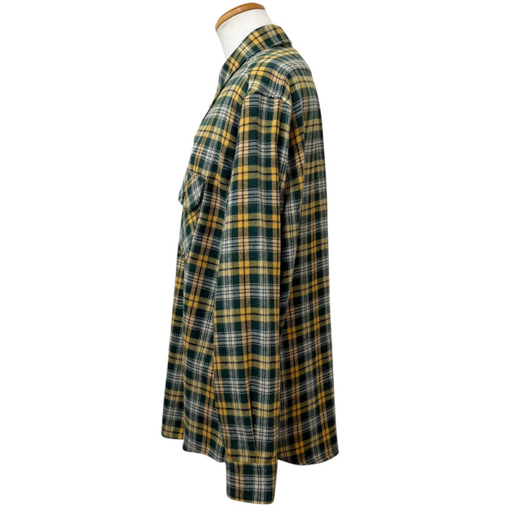 Pristine CELINE Long sleeve shirt Check Pattern Loose Lumberjack