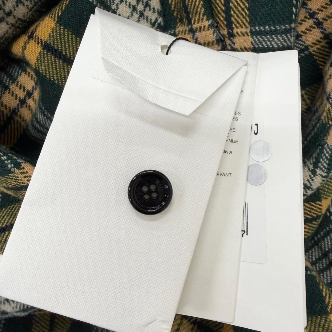 Pristine CELINE Long sleeve shirt Check Pattern Loose Lumberjack