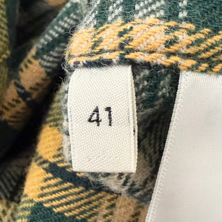 Pristine CELINE Long sleeve shirt Check Pattern Loose Lumberjack