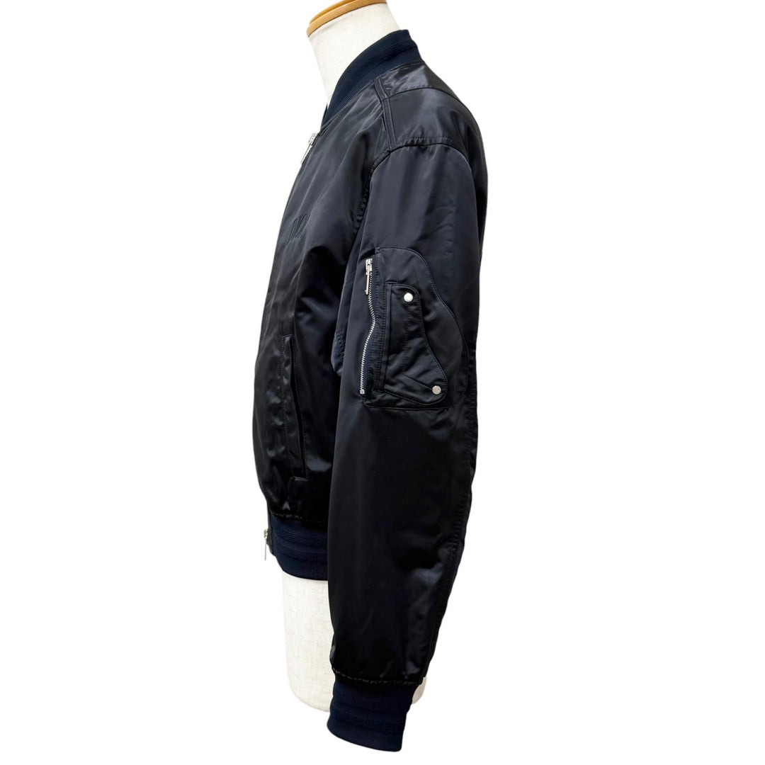 Excellent DIOR Bomber jacket ALEX FOXTON Saddle Pocket Back Logo Embroidery