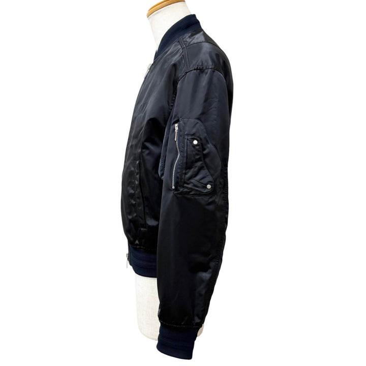 Excellent DIOR Bomber jacket ALEX FOXTON Saddle Pocket Back Logo Embroidery