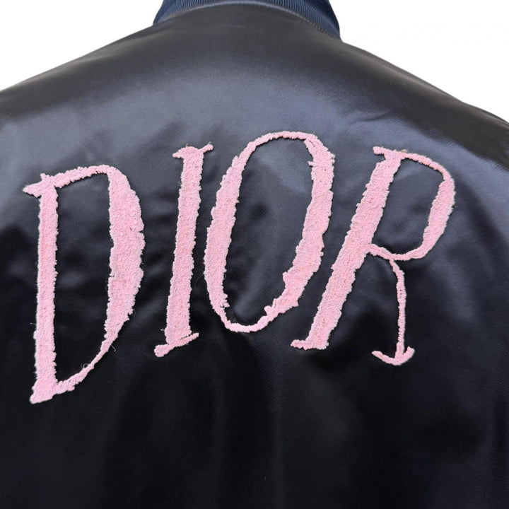 Excellent DIOR Bomber jacket ALEX FOXTON Saddle Pocket Back Logo Embroidery