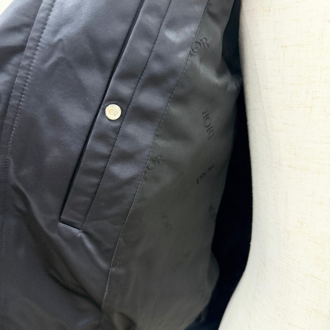 Excellent DIOR Bomber jacket ALEX FOXTON Saddle Pocket Back Logo Embroidery