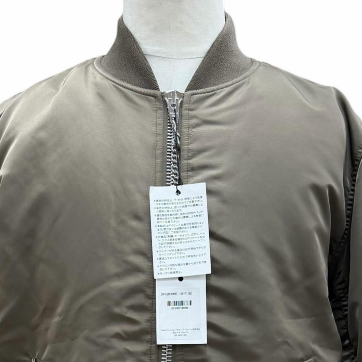 Pristine CELINE Bomber jacket LOGO BOMBER JACKET MA-1 khaki mens 50 2W426396E