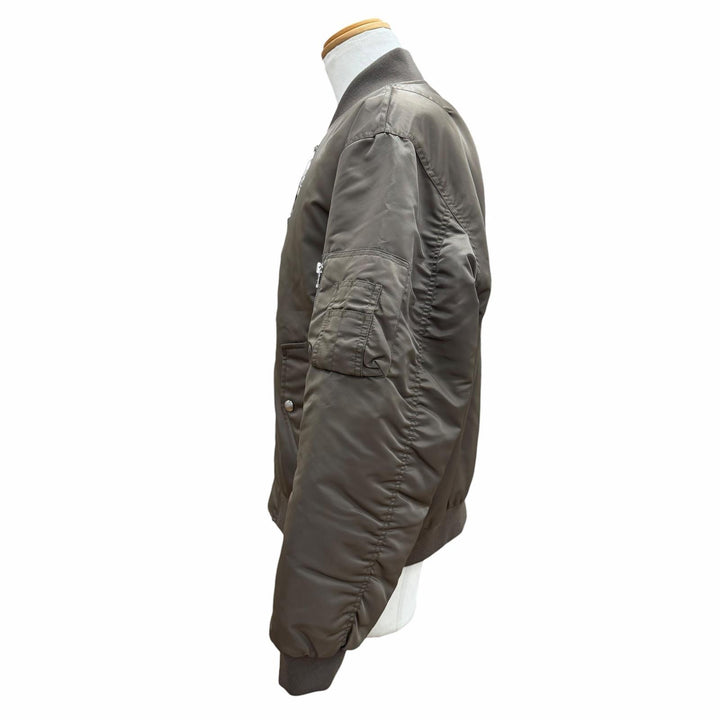 Pristine CELINE Bomber jacket LOGO BOMBER JACKET MA-1 khaki mens 50 2W426396E