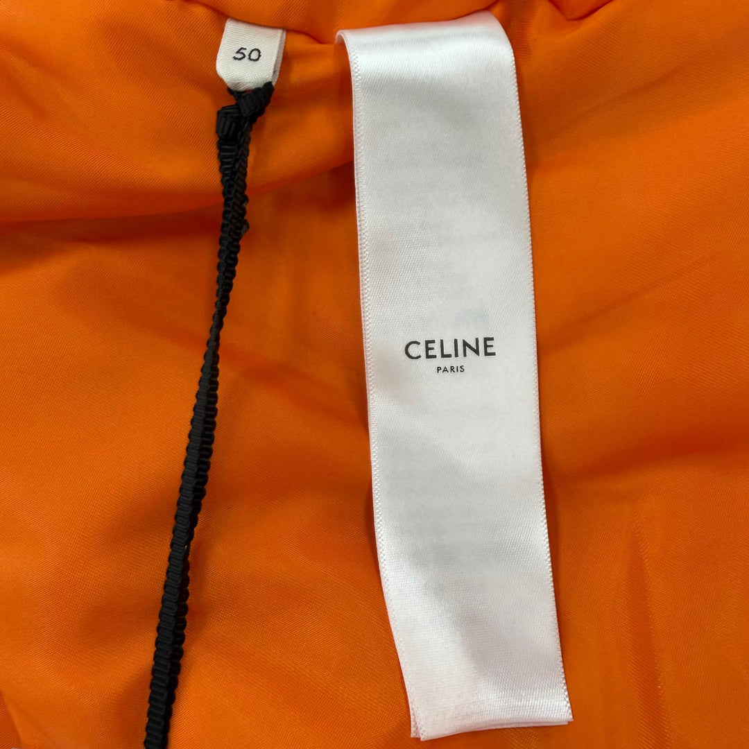 Pristine CELINE Bomber jacket LOGO BOMBER JACKET MA-1 khaki mens 50 2W426396E