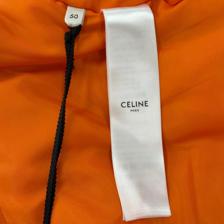 Pristine CELINE Bomber jacket LOGO BOMBER JACKET MA-1 khaki mens 50 2W426396E