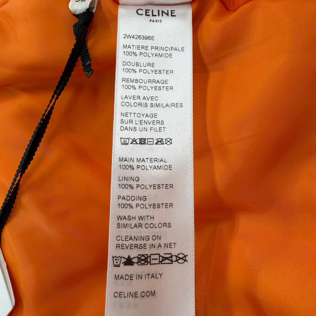 Pristine CELINE Bomber jacket LOGO BOMBER JACKET MA-1 khaki mens 50 2W426396E