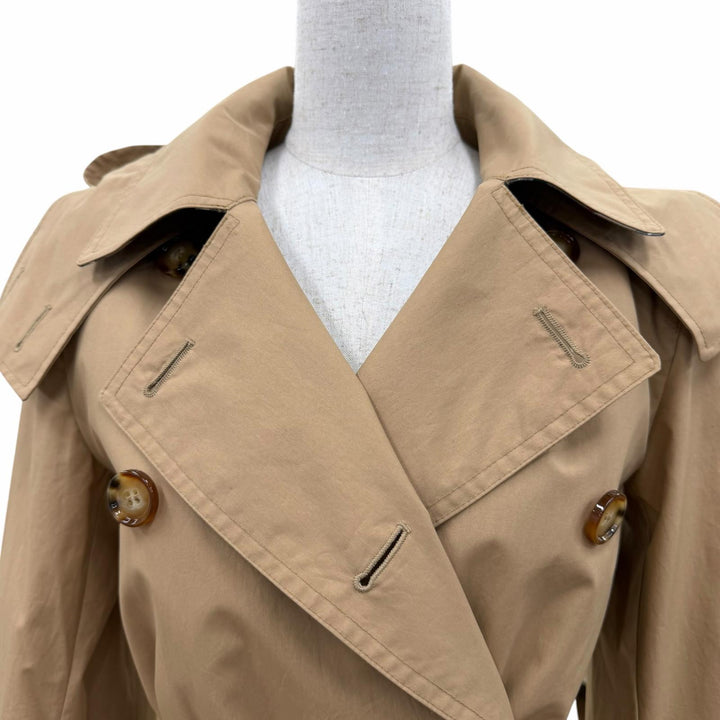 Pristine BURBERRY trench coat Lined with Nova Check Pattern, with hood 36