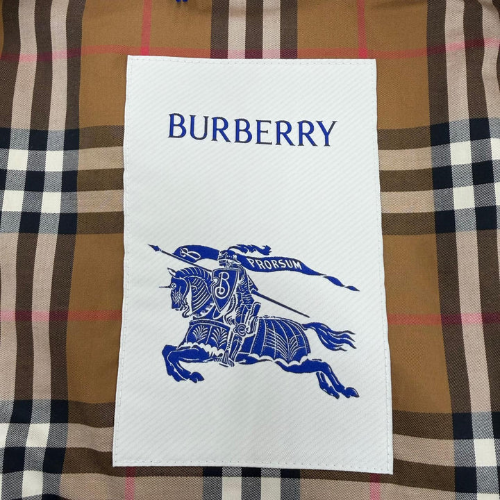 Pristine BURBERRY trench coat Lined with Nova Check Pattern, with hood 36