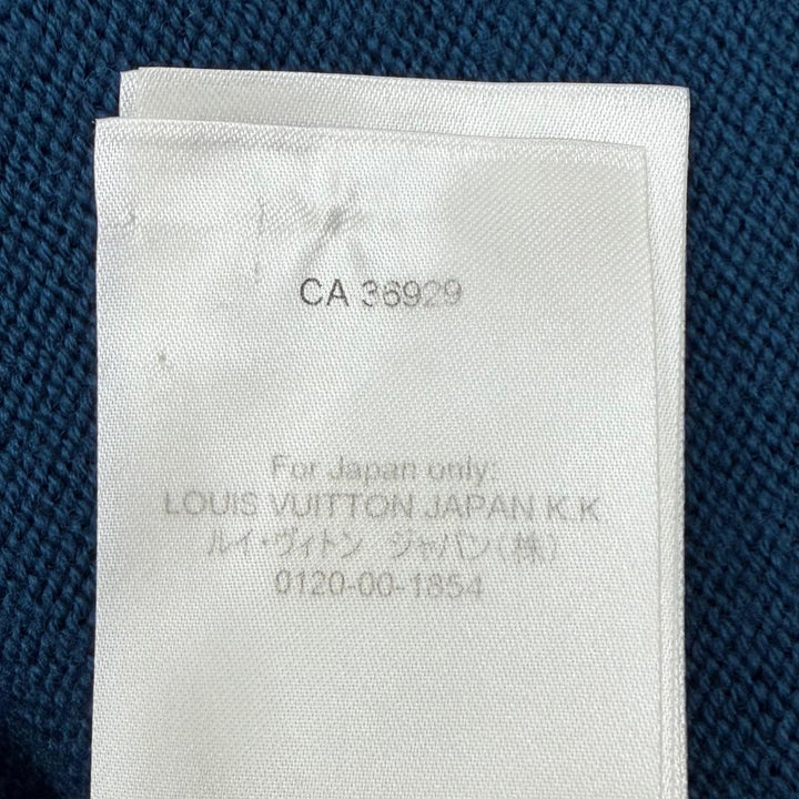 Great LOUIS VUITTON sweater LV logo embroidered two-tone signature crewneck knit